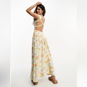 Asos Design crossed back dress with volume skirt ***